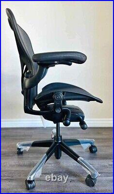 New Herman Miller Aeron Remastered Gaming Chair Size B BLACK PostureFit Loaded