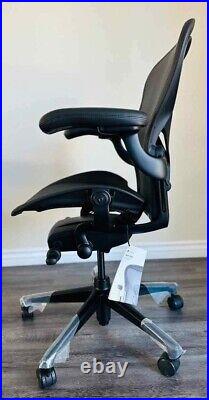 New Herman Miller Aeron Remastered Gaming Chair Size B BLACK PostureFit Loaded