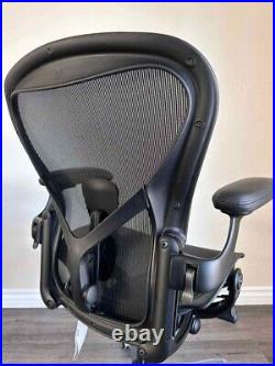 New Herman Miller Aeron Remastered Gaming Chair Size B BLACK PostureFit Loaded