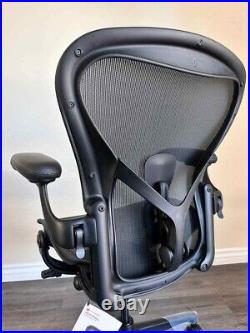 New Herman Miller Aeron Remastered Gaming Chair Size B BLACK PostureFit Loaded