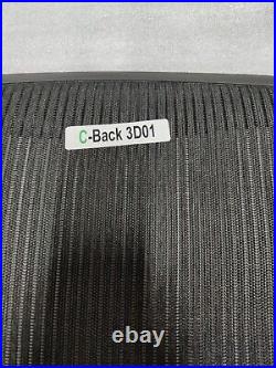 New Herman Miller Aeron Size B Back Rest with 3D01 Frame and Black Mesh