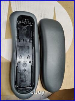 New OEM Herman Miller Remastered Pair (L+R) Aeron Black Color Arm Pads Model