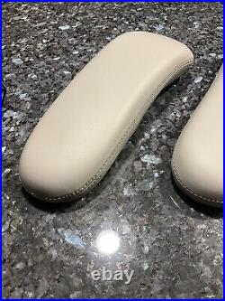 New Pair Of Herman Miller Leather Arm Pads Left And Right Mineral A, B, &c