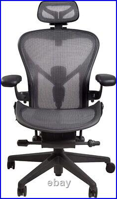 MingYi Lumbar Back Support Pad For Herman Miller Classic Aeron – Black Medium Soft