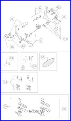 OEM Herman Miller Aeron Arm Adjustment & Yoke Bearing hardware replacement kit
