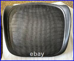 OEM Seat Replacement Herman Miller Classic Aeron Size C Large BLACK Frame
