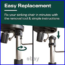 Office Chair Cylinder Replacement with Removal Tool (As Seen on PBS) Heavy Dut