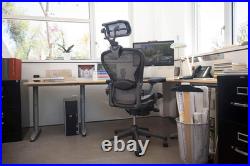 Original Herman Miller Aeron Chair Headrest H4 Classic Carbon