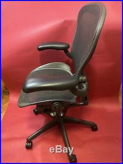 Original Herman Miller Aeron Chair Size B Fully Loaded (Black Chair) Used