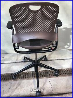 Plum Herman Miller Caper Multipurpose Chair with Flexinet Purple Aeron Ergonomic