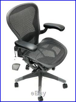 RENEWED- Herman Miller Fully-Loaded Size B Lumbar Support Aeron Chair