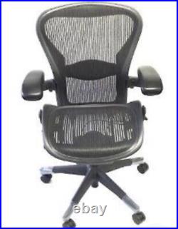 Refurbished Classic Fully Loaded Black Mesh Size C Aeron Chair