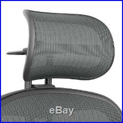 Remastered Carbon Headrest Herman Miller Recommended Headrest for Aeron Chair