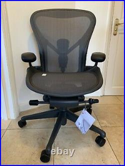 Remastered Herman Miller Aeron Chair Size B SL Posture Fit Fully Loaded NEW 2020