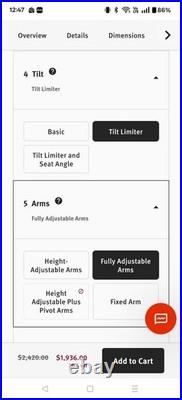 Remastered Herman Miller Aeron Mesh Work Stool Bar Height Lumbar Support Size B