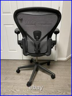 Remastered Herman Miller Aeron Size B Ergonomic Office Chair With Mesh Flaw