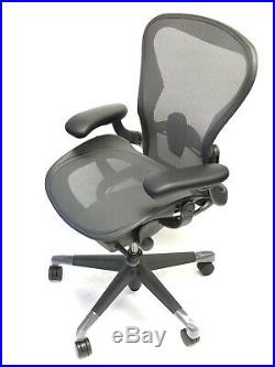 Remastered Size B Lumbar support With Hardwood Casters Aeron Chair