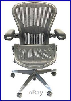 Renewed Herman Miller Fully-Loaded Size B Lumbar Support Aeron Chair