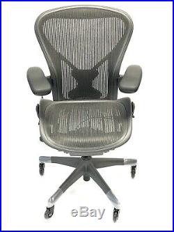 Renewed Herman Miller Fully-Loaded Size C (LARGE) PostureFit Aeron Chair