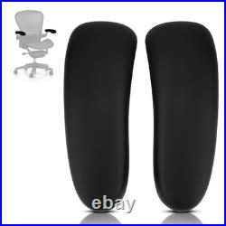 Replacement Arm Pads for Herman Miller Aeron Remastered Chair Black Pair