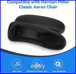 Replacement Arm Pads for Herman Miller Aeron Remastered Chair Black Pair