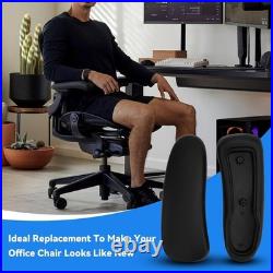 Replacement Arm Pads for Herman Miller Aeron Remastered Chair Black Pair