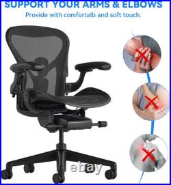 Replacement Arm Pads for Herman Miller Remastered Aeron Chair? 1 Pair Black