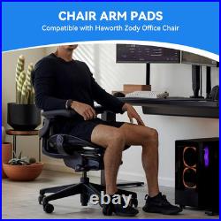 Replacement Arm Pads for Herman Miller Remastered Aeron Chair? 1 Pair Black