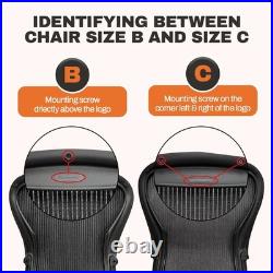 Replacement Seat For Herman Miller Classic Aeron Size B Black Mesh Part
