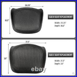 Replacement Seat for Herman Miller Aeron Size B Medium (black Mesh) Replacement Seat for Herman Miller Aeron Size B Medium (black Mesh)