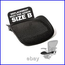 Replacement Seat for Herman Miller Classic Aeron Size B Medium (Black Mesh)