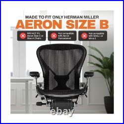 Replacement Seat for Herman Miller Classic Aeron Size B Medium (Black Mesh)