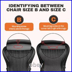 Replacement Seat for Herman Miller Classic Aeron Size B Medium (Black Mesh)
