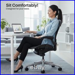 Replacement Seat for Herman Miller Classic Aeron Size B Medium (Black Mesh)