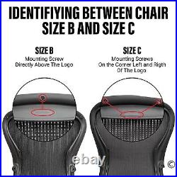 Replacement Seat for Herman Miller Classic Aeron Size C Large (Black Mesh)
