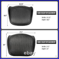 Replacement Seat for Herman Miller Classic Aeron Size SIZE B MEDIUM, Graphite Replacement Seat for Herman Miller Classic Aeron Size SIZE B MEDIUM, Graphite