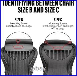 Replacement Seat for Herman Miller Classic Medium Black Mesh