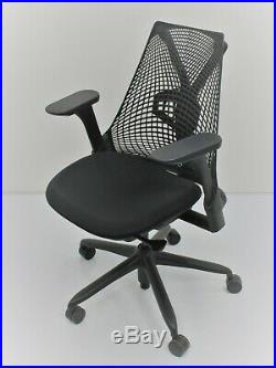 Sayl Chair By Herman Miller FULLY ADJUSTABLE Black ERGONOMIC aeron leap mirra