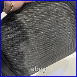 Seat Replacement For Herman Miller Classic Aeron Size B 4M01 Gray/Black Tuxedo