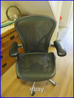 Size B Black Herman Miller AERON chair with Posture Fit Sussex delivery