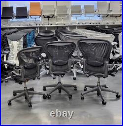 Slightly Used and Clean Herman Miller Aeron Classic Office Chair Graphite Slightly Used and Clean Herman Miller Aeron Classic Office Chair Graphite