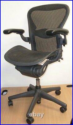 Superb Herman Miller Aeron Fully Loaded Flipper Arms Office Chair Free Postage