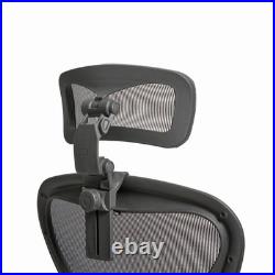 The Original Headrest for The Herman Miller Aeron Chair (Graphite, HW)