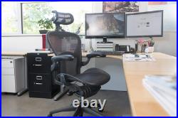 The Original Headrest for The Herman Miller Aeron Chair H3 Carbon Colors an