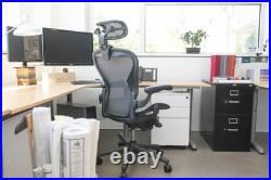 The Original Headrest for The Herman Miller Aeron Chair H3 Lead Colors and