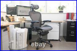 The Original Headrest for The Herman Miller Aeron Chair H3 Lead Colors and