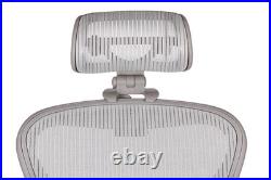 The Original Headrest for The Herman Miller Aeron Chair (H3 for Classic, Zinc)