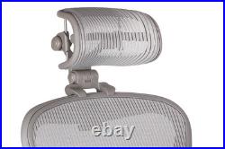 The Original Headrest for The Herman Miller Aeron Chair (H3 for Classic, Zinc)