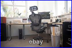 The Original Headrest for The Herman Miller Aeron Chair (H4 for Classic, Carbon)