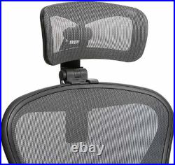 The Original Headrest for the Herman Miller Aeron Chair (Graphite, HW)